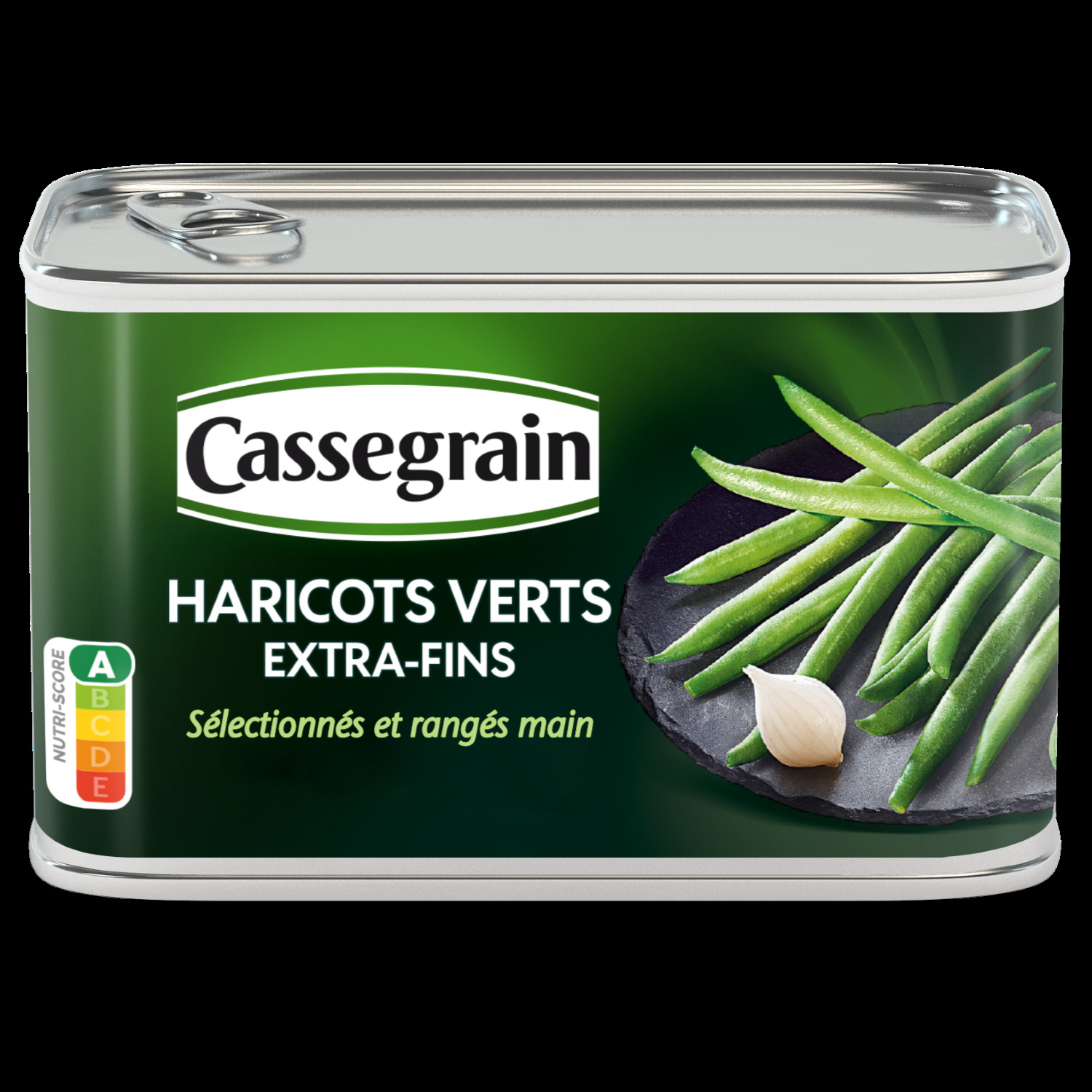 Haricots Verts Extra fins Cueillis Main Cassegrain La Boîte De