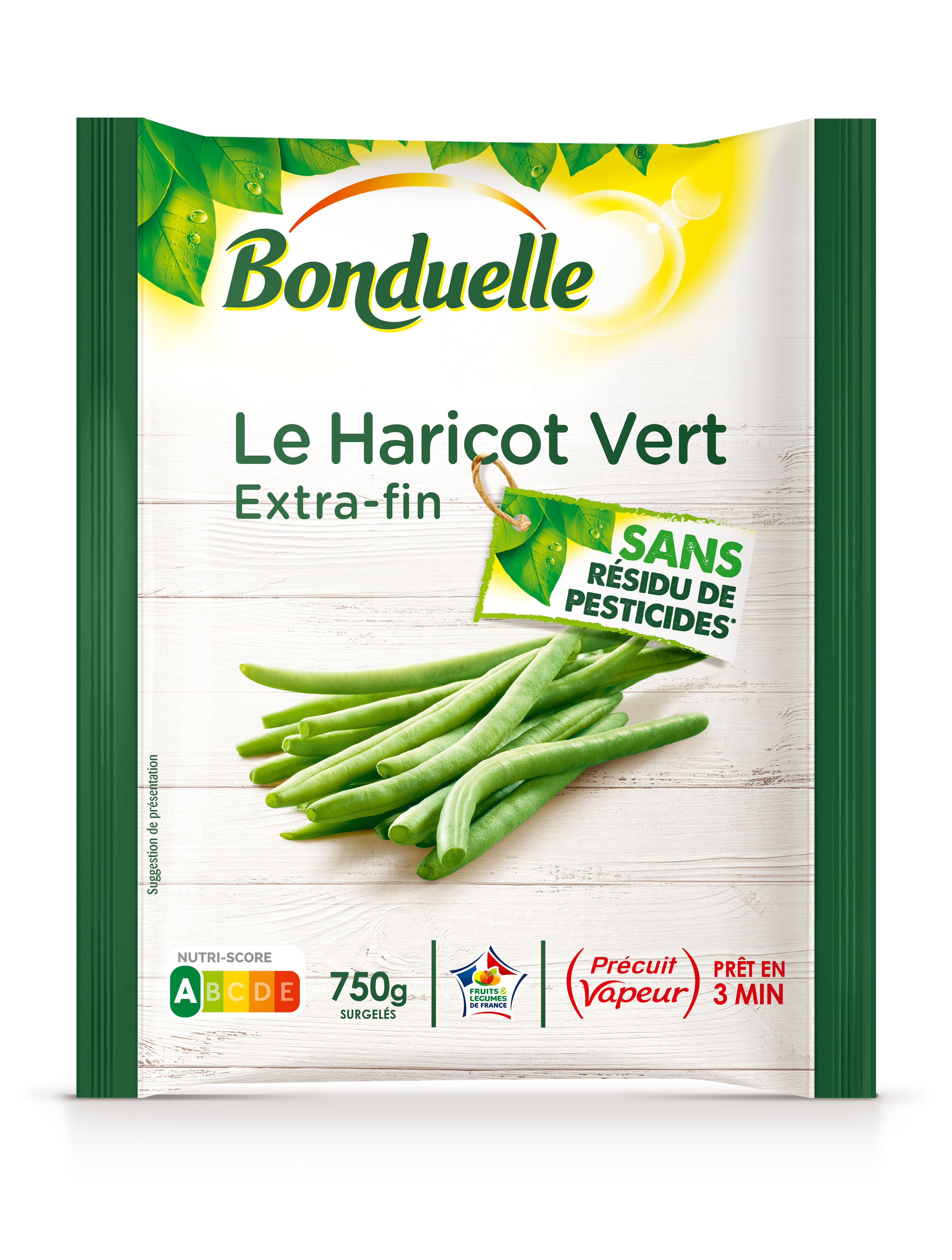 Bonduelle le haricot extra fin sans résidu de pesticides