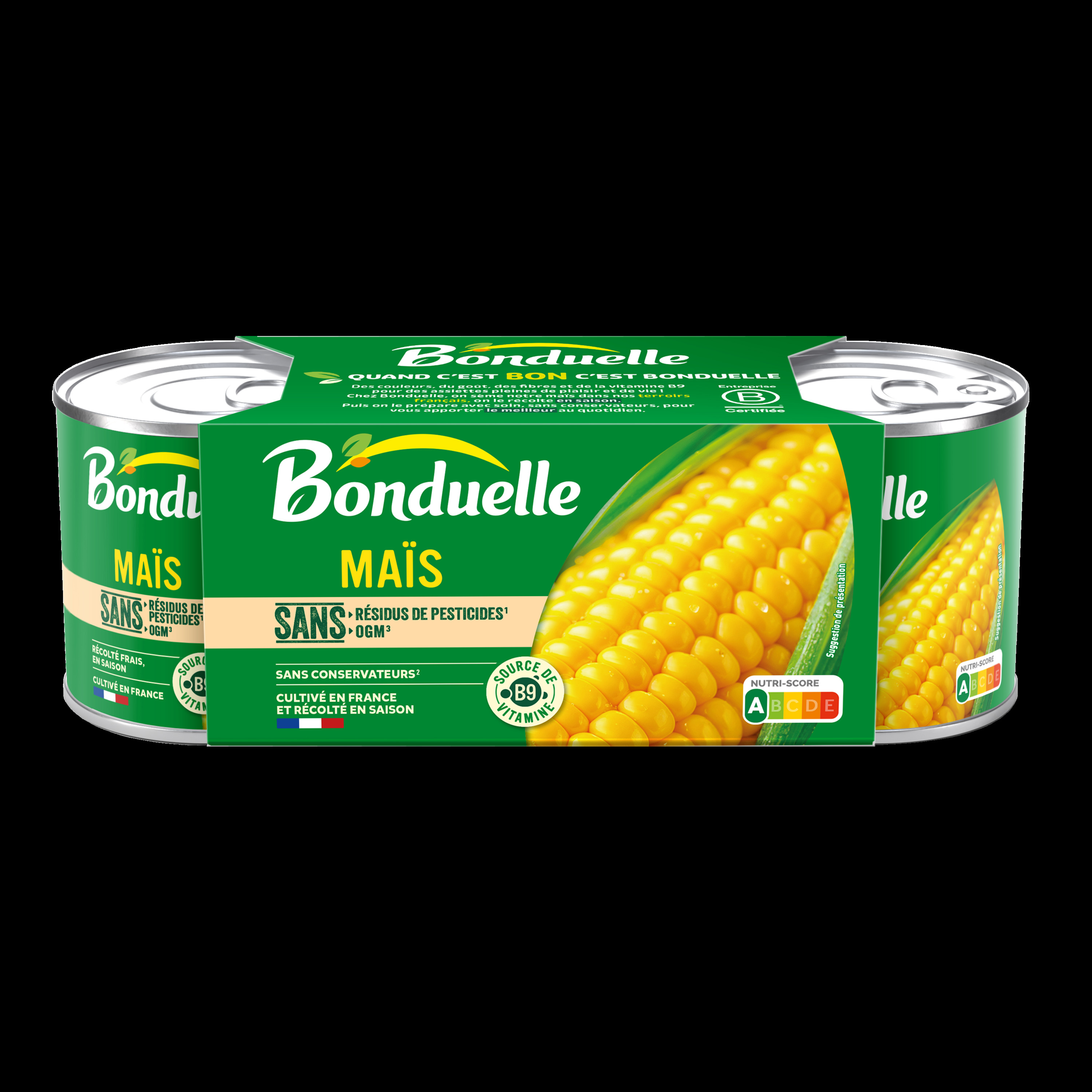 Maïs Sans Résidu De Pesticides Bonduelle Le Lot De 3 Boites De