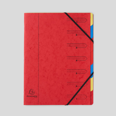 Exacompta trieur en carte a4 7 pages