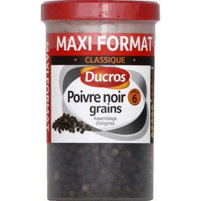 Poivre Grains Force 6 Ducros Le Pot De 90 G