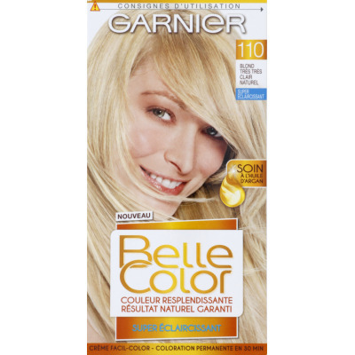 Coloration Permanente 110 Blond Très Très Naturel Eclaircissant Belle Color Garnier La Boîte - vue 2
