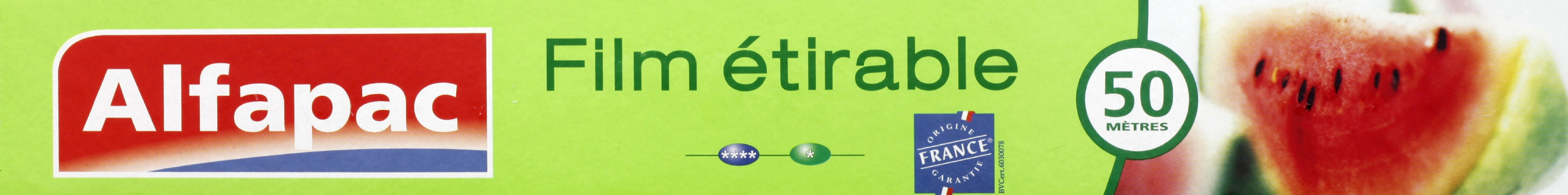 Film Etirable 50m Alfapac 'unité