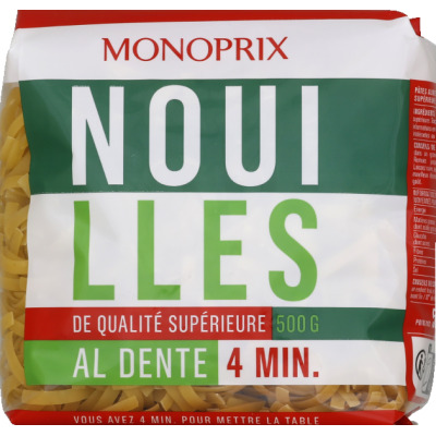 Monoprix nouilles qualité supérieure 500g
