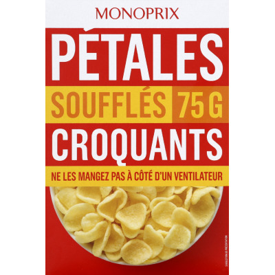 Monoprix pétales soufflés et croquants 75g