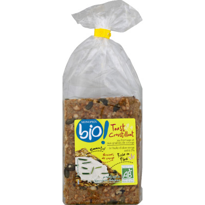 Monoprix Bio crackers fromage graines 200g