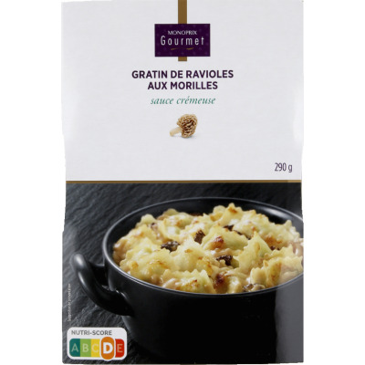Monoprix Gourmet gratin de raviolis moreilles 290g