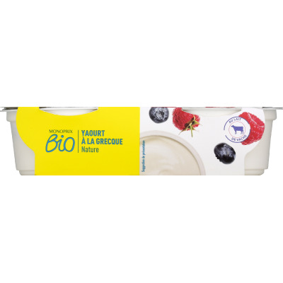 Monoprix bio yaourt à la grecque 2x150g