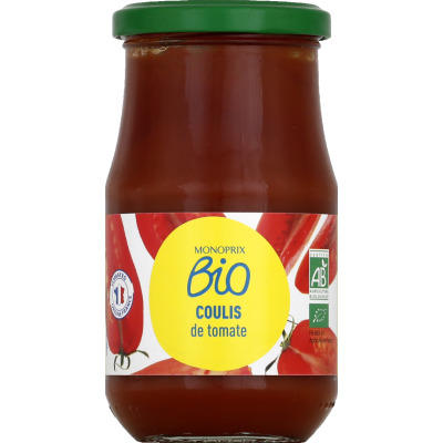 Monoprix Bio coulis de tomate 350g