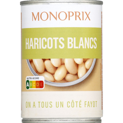 Monoprix haricots blancs 250g