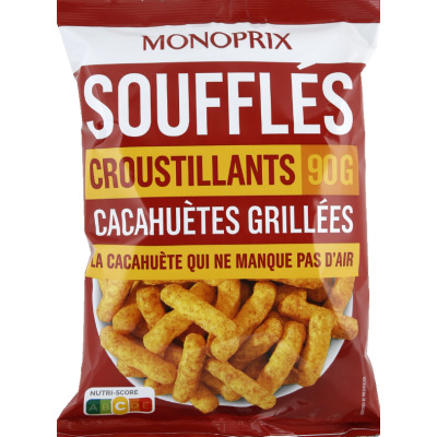 Monoprix soufflé cacahuètes grillées 90g