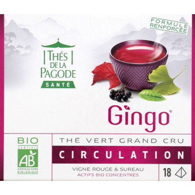 Thés de la pagode santé thé gingo circulation 36g