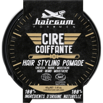 Cire coiffante cheveux barbe et moustache Hairgum For Men