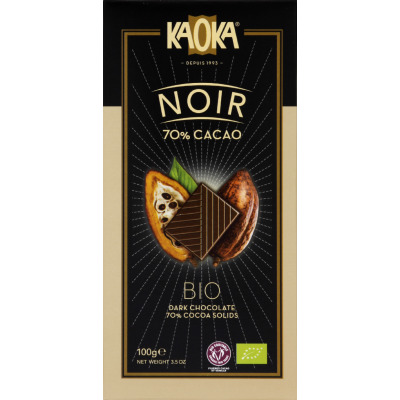 Kaoka Chocolat Noir 70% Bio 100g