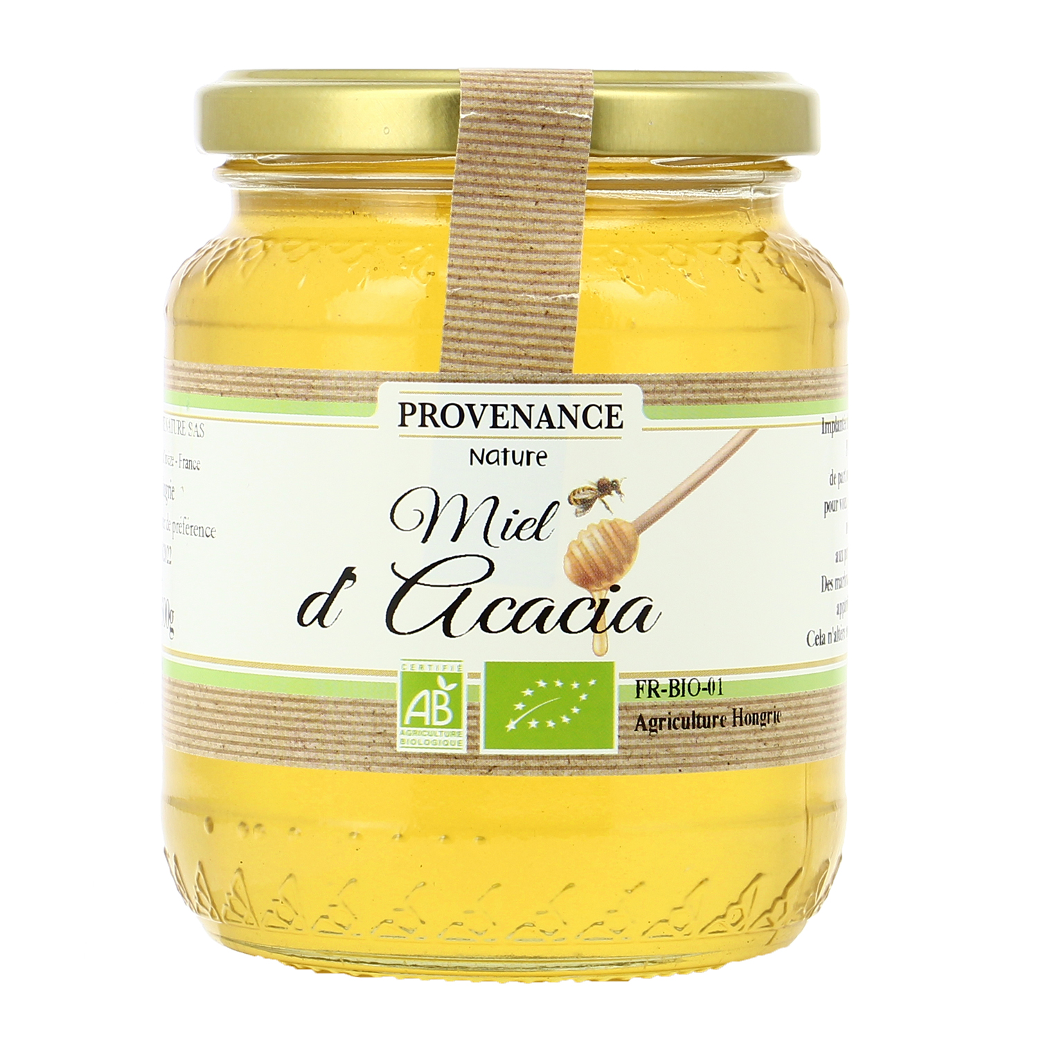 Provenance Nature Miel d'Acacia d'Hongrie Bio 500g