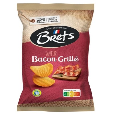 Brets chips ondulées saveur bacon grillé