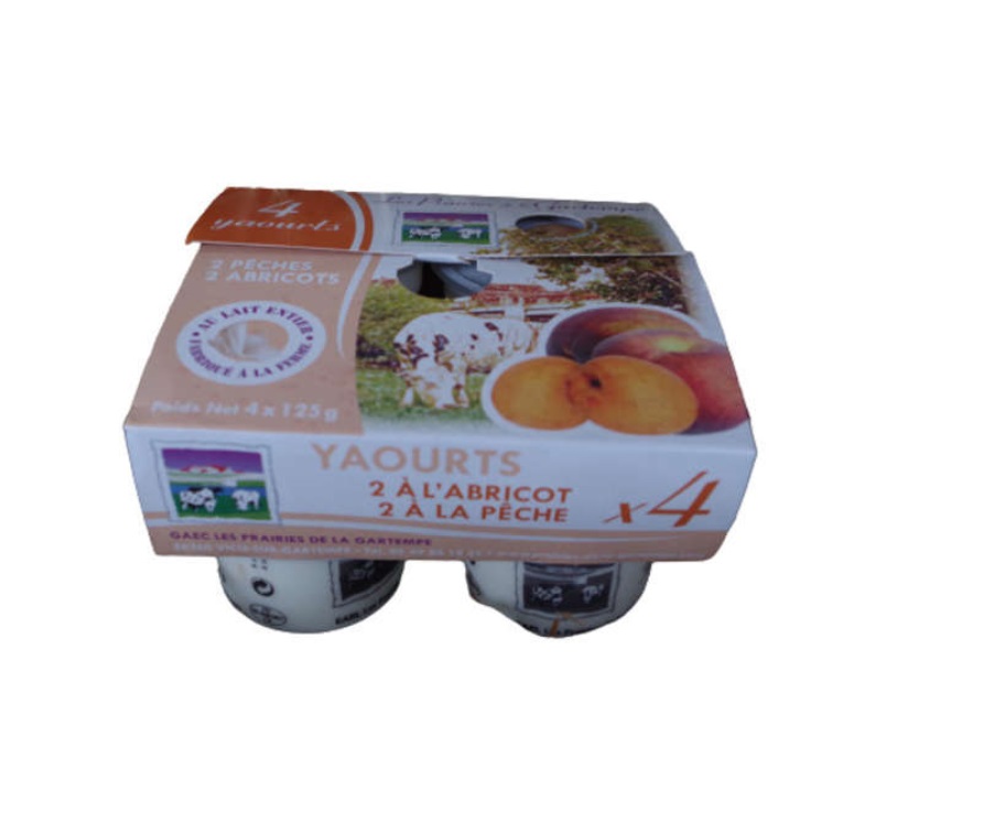 Yaourt Prairies De La Gartempe MO3535210983265 – Abricot, 4 x 125 G