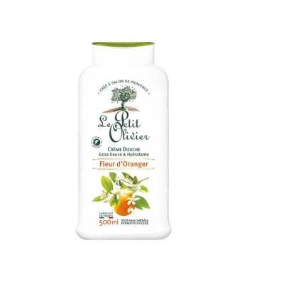 Gel Douche Hydratant Et Apaisant Fleur D'oranger Le Petit Olivier Le Flacon De 500ml