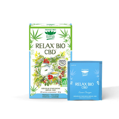 Romon Nature Infusions Relax'Bio CBD *20 Sachets compostables 32g