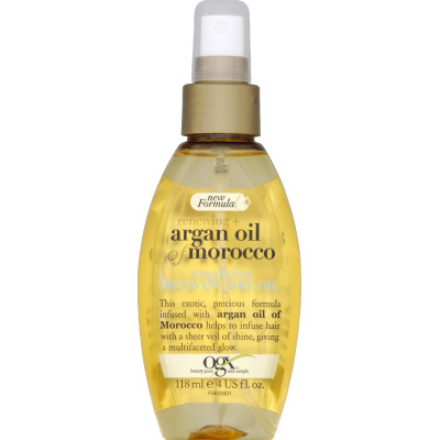 Ogx spray cheveuxrénovateur à 'huile d'argan du maroc 118ml