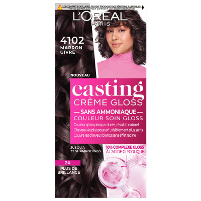 Coloration 4102 Crème Gloss Sans Ammoniaque Casting Crème Gloss 'oreal La Boîte