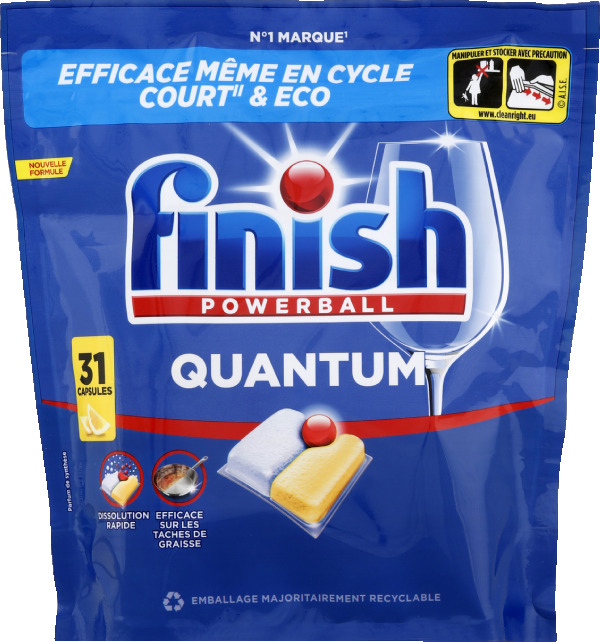 Finish quantum capsules lave vaisselle citron x31