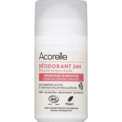 Acorelle déodorant roll on 24h pour homme bergamote & vétiver 50ml