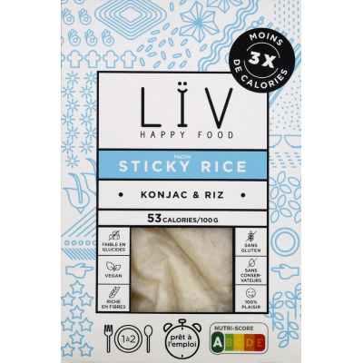 Plat Préparé Konjac Et Riz Gluant Sticky Rice Liv Happy Food Le Sachet De - vue 3