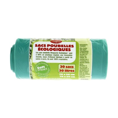 Ecodis Sacs Poubelle Écologiques 30L
