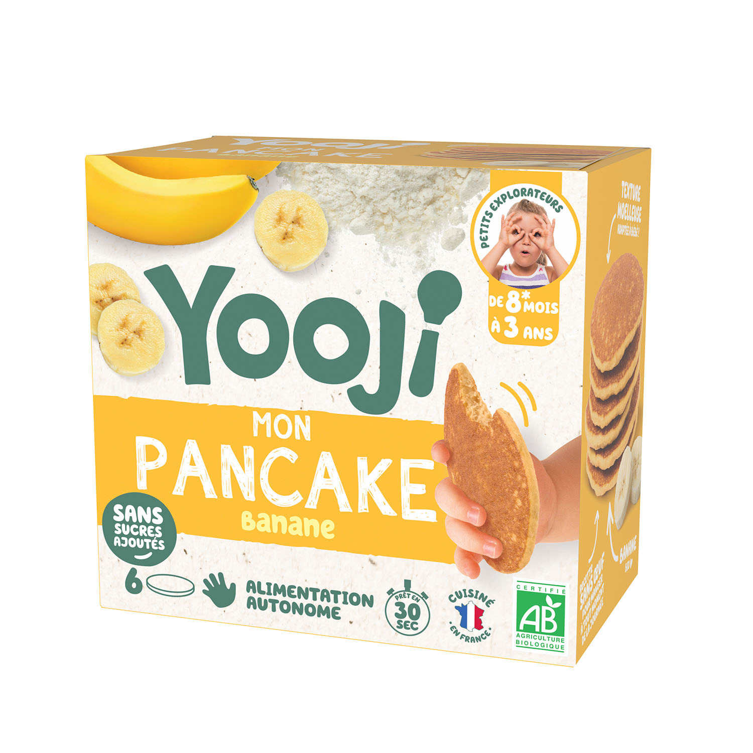 Yooji mon pancake banane bio 8-36 mois 120g