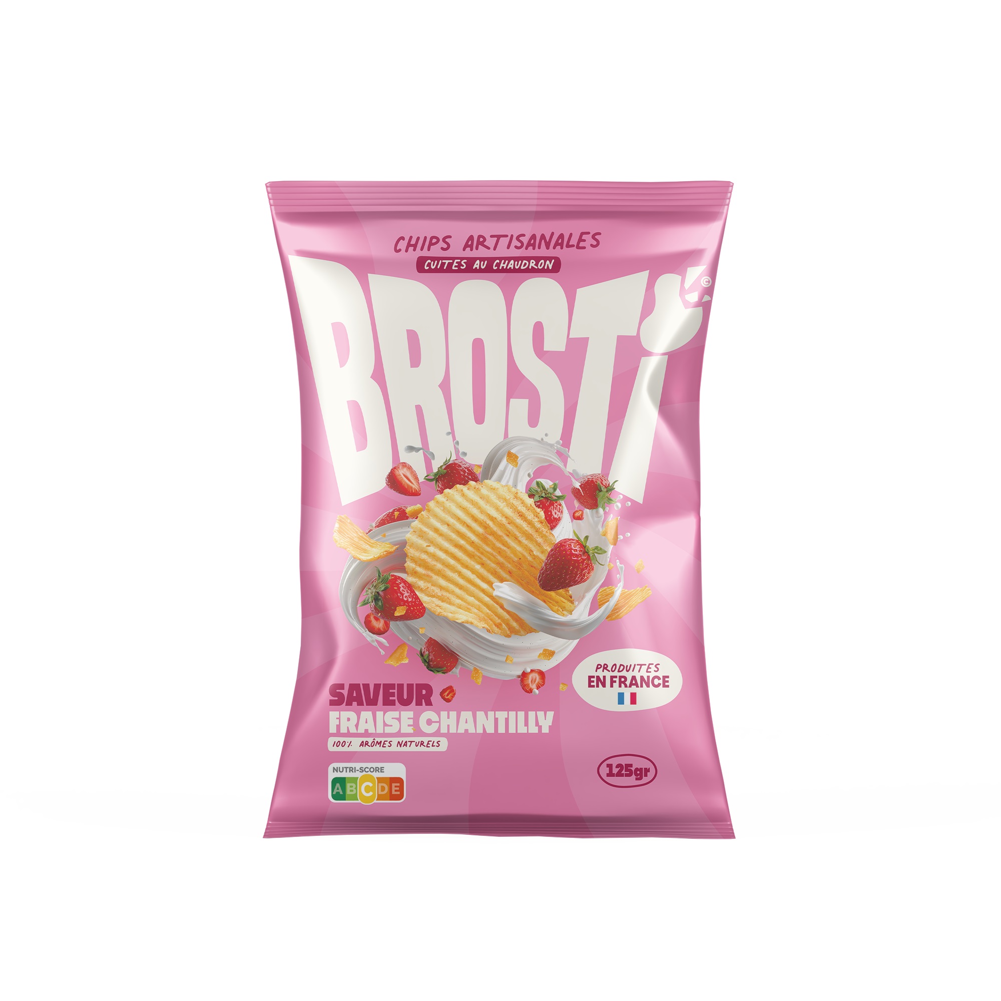 Brosti chips artisanales fraise chantilly 125g