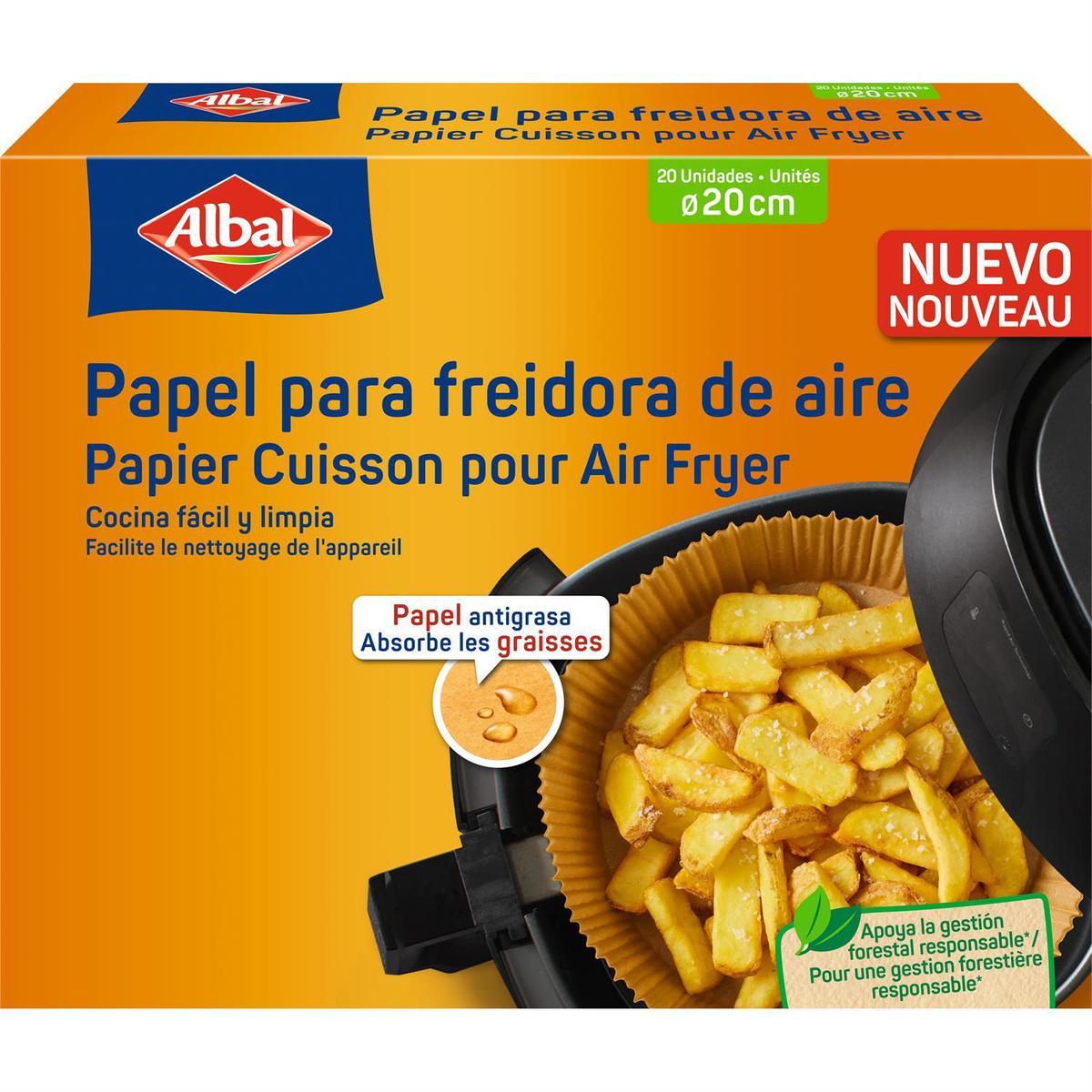 Papier Cuisson Pour Air Fryer Albal La Boite