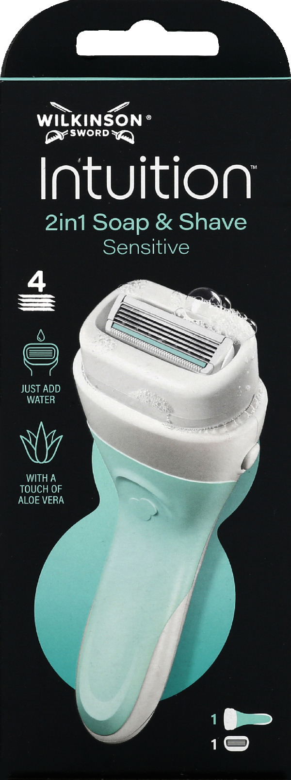 Wilkinson sword rasoir intuition 2 in 1 sensitive care x1