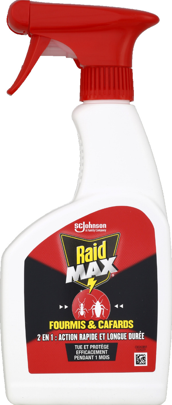 Spray Anti Fourmis & Cafards Longue Durée Raid Le Spray De 500ml