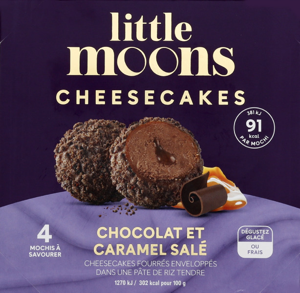 Little Moons mochi cheesecake chocolat belge caramel salé 120g