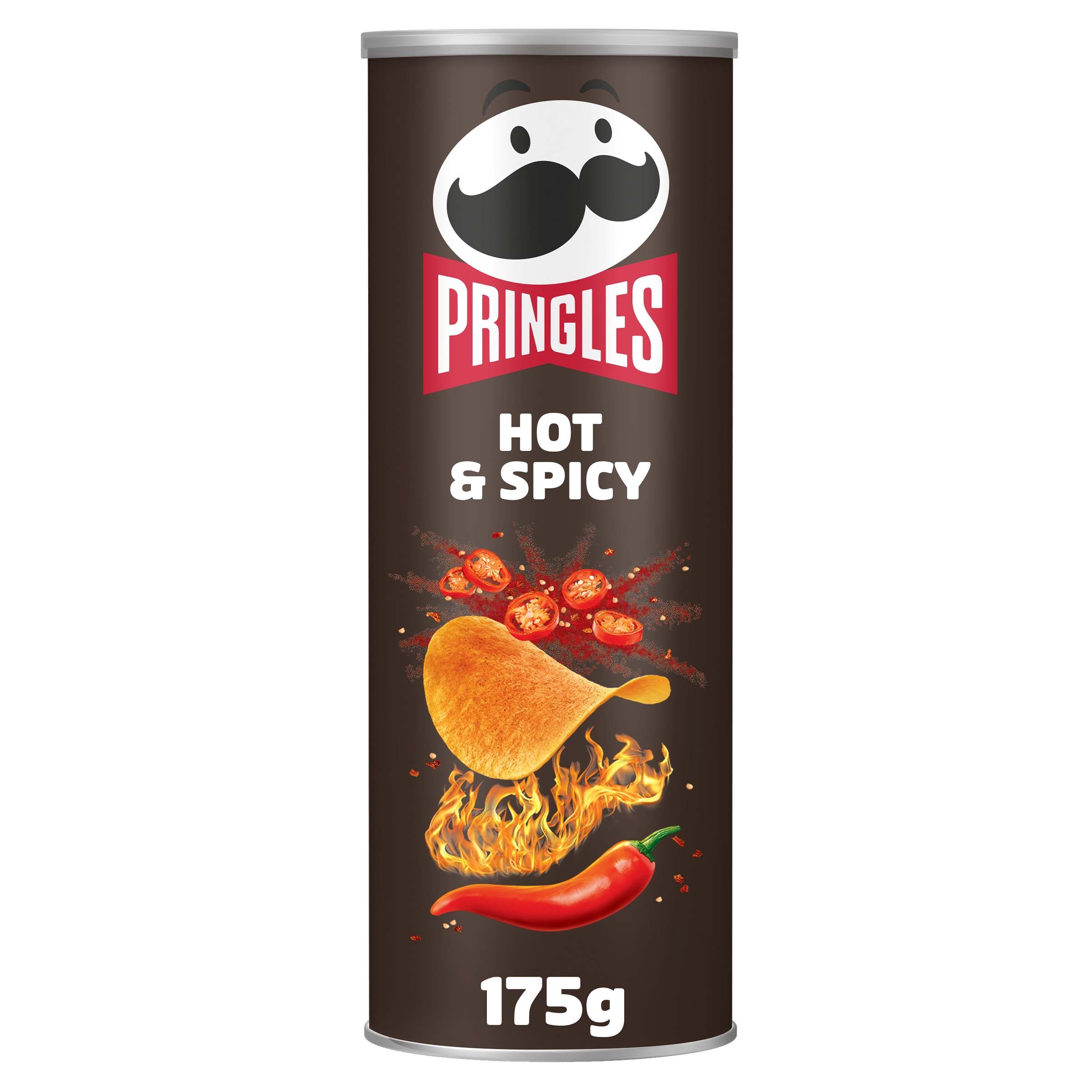 Chips Tuiles Hot & Spicy Goût Piment Et Épices Pringles La Boîte De