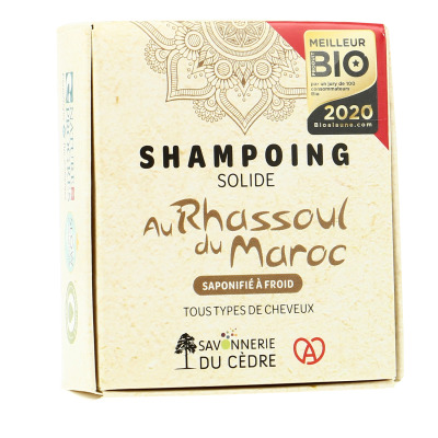 Savonnerie Du Cèdre Shampoing Naturel Et Artisanal Rhassoul Bio 100G