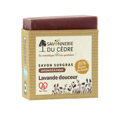 Savonnerie Du Cèdre Savon Naturel Et Artisanal Lavande Bio 100G
