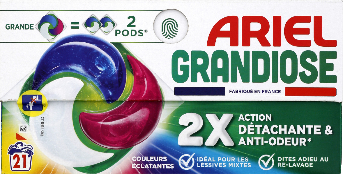 Lessive Capsules Couleurs Eclatantes Ariel La Boite De 21 Capsules - vue 9