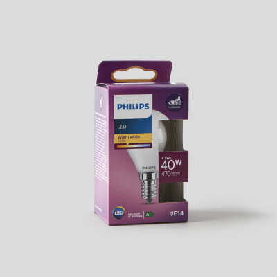 Ampoule Led E14 Globe Chaud Philips 'unité - vue 1