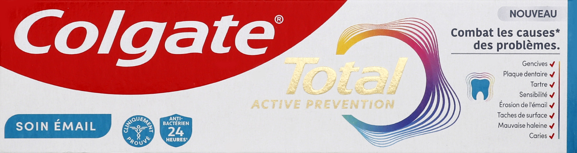 Dentifrice Total Active Prévention Soin Email Colgate Le Tube De 75ml