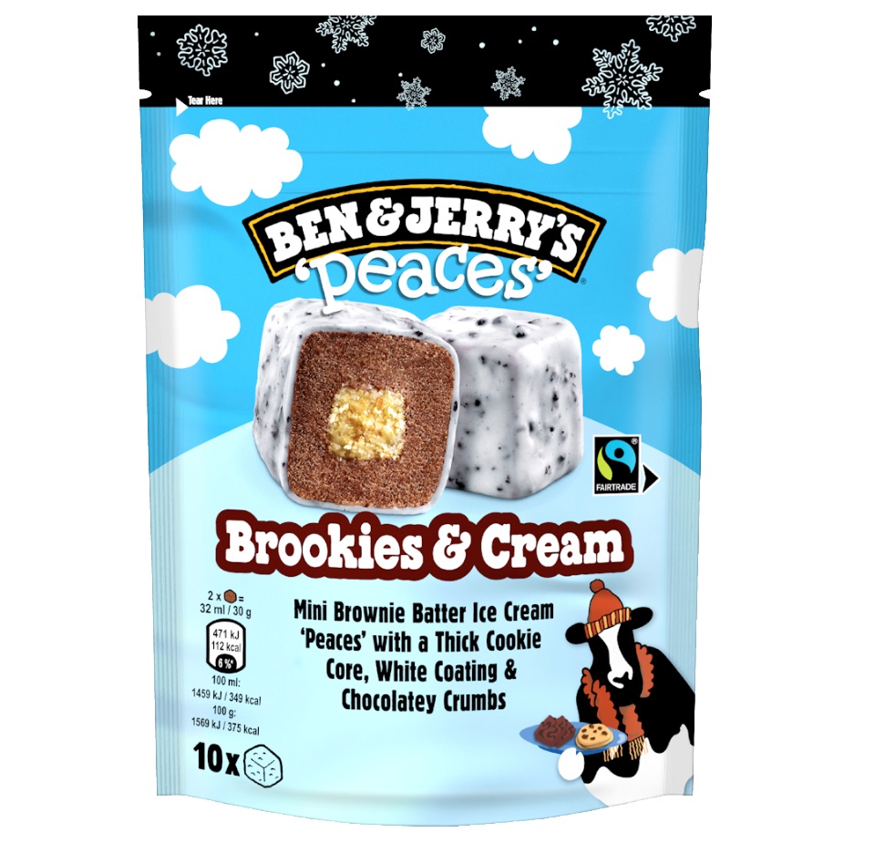 Ben & jerry' glace peaces brookies 160ml