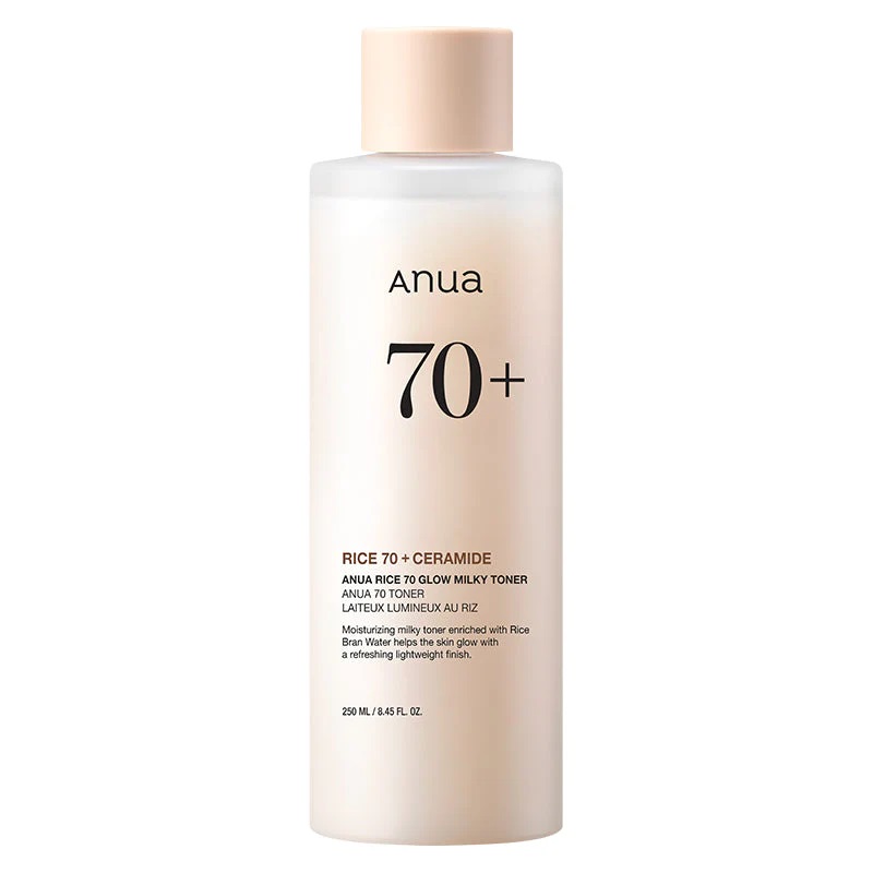 Anua 70+ laiteux lumineux au riz 250ml