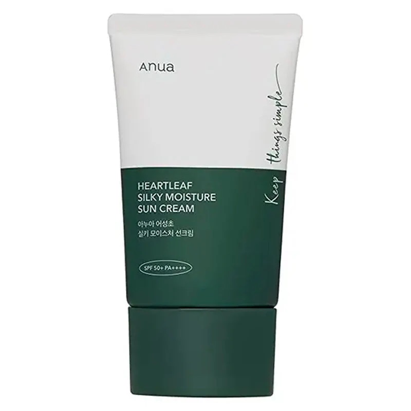 Anua crème solaire hydratante soyeuse heartleaf spf50+ 50ml - vue 3