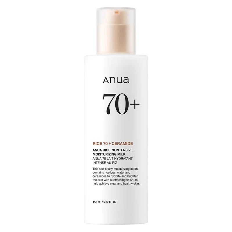 Anua 70+ lait hydratant au riz 150ml